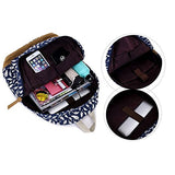 S Kaiko Feather Pattern Canvas Backpack School Bakcpack For Women And Men School Bag Daypack