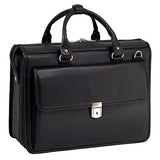 McKlein, S Series, Gresham, Pebble Grain Calfskin Leather, 15" Leather Litigator Laptop Briefcase, Black (15975)