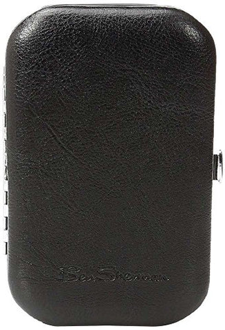 Ben Sherman Edgeware 6-Piece Personal Grooming Set with Carrying Case in Black