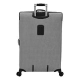 London Fog Cambridge II 29" Expandable Spinner, Black White Houndstooth