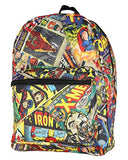 Marvel Comics All Over Comic Book Vintage Print School Backpack