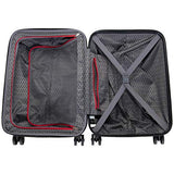 Kenneth Cole Reaction Flying Axis Collection Lightweight Hardside Expandable 8-Wheel Spinner Luggage, Silver, 20-Inch Carry On