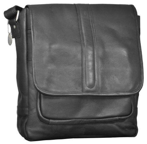 David King & Co. Laptop Messenger With Front Gusset Pocket, Black, One Size