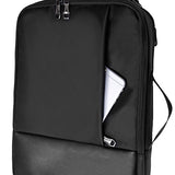 ABage Convertible Messenger Bag Daypack Travel School Laptop Backpack Briefcase Bookbag, Grey