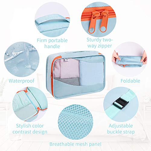 DIMJ Packing Travel Organizer Cubes, 11 Sets Travel Luggage Organizer for  Suitcases Waterproof Packing Organizers with Clothing Shoe Storage Bags,  Grey : : Clothing, Shoes & Accessories