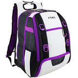 Fuel All Sport Backpack, White/Black/Purple