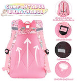 SKL School Backpack Cute Unicorn Backpack for Girls School Bag Set Pink Rucksack, 3 in 1 Student Book bag Lightweight Travel Daypack with Lunch Box and Pencil Case for Kids Girls Teenage