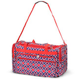 Zodaca Large Duffel Travel Bag, Navy/Red Times Square