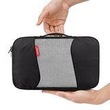 Travel Packing Cubes, Gonex Luggage Organizers L+M+3XS+Laundry Bag Black
