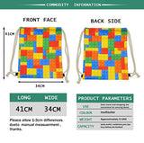 Coloranimal Universe Space Galaxy Fox Design Small Drawstring Backpack Hidden Zipper Closure Travel
