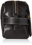 Timberland Men'S Rugged Wash Leather Travel Kit, Black
