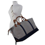 CB Station Weekender Bag (Navy Stripes)