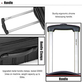 Merax Travelhouse Luggage Set 3 Piece Expandable Lightweight Spinner Suitcase (Black2019)