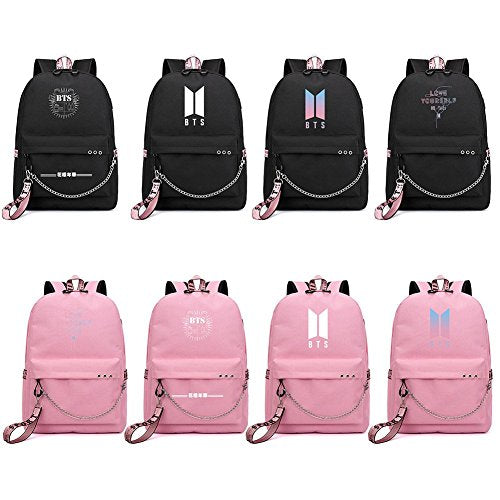 K-pop BTS Backpack Love Yourself Student Schoolbag Jimin Suga Jin