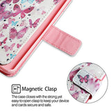 Galaxy S9 Plus Wallet Case PU Leather Kickstand Magnetic Closure Card Slot Holder Flip Case for