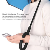 BAGAIL Double Layer Inverted Umbrellas Reverse Folding Umbrella Windproof UV Protection Big