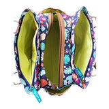 Lily Bloom Landon Triple Section Satchel, Harvest Raccoon