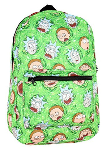 Rick And Morty Portal All Over Print Backpack