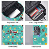 Ani-mal Cro-ss-ing Backpack Unisex Business Travel Laptop Backpack Fashion Lightweight Adjustable Double Strap Shoulder Bookbag Daypack Bookbag for Men Women College Outdoor Work Travel Gift