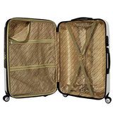 World Traveler 2 Piece Hardside Upright Spinner Luggage Set, Butterfly, One Size