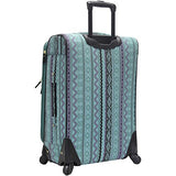Steve Madden Luggage Large 28" Expandable Softside Suitcase With Spinner Wheels (Legends Turquoise)