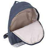 Damara Sweet Polka Dot School Bags Canvas Backpack Rucksack,Blue