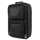 Lencca Quadra – Jet Black Multiple Purpose Backpack / Messenger Bag Fits Apple Macbook Pro Retina