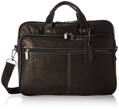 Heritage Travelware Colombian Leather Dual Compartment Top Zip 16 ...