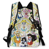 Sai-Lor Mo-On Backpack Travel College School Daypack Bookbag Casual Sports Backpack Laptop Backpack For Women Men