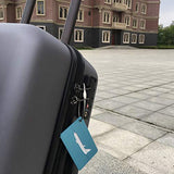Carise New Brushed Aluminium Luggage Tags Suitcase Label Address ID Baggage Tag Travel