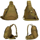 Tactical Military Sling Chest Pack Bag Molle Daypack Laptop Backpack Large Crossbody Shoulder Bag