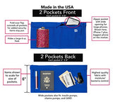 Stashbandz Unisex Travel Money Belt, Running Belt, Fanny And Waist Pack, 4 Large Security Pockets