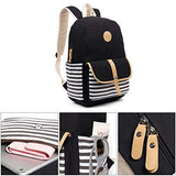 BOSTANTEN Canvas Backpack Purse Lightweight School Bag Daypack for Women