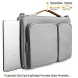 tomtoc Laptop Shoulder Bag for 13.3" Old MacBook Air | 13" MacBook Pro Retina 2012-2015 | Surface Laptop 1 & 2 | Surface Book, Original 360° Protection Case with CornerArmor & Accessory Pockets
