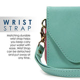 Mint Two-Tone Samsung Galaxy Note 4, Note 5 Clutch With Shoulder Strap