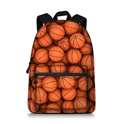 Jeremysport Canvas Printing Basketball Backpack Laptop Backpack Schoolbag …