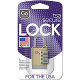 Design Go Luggage Quatro Travel Sentry, Gold, One Size