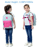 Preschool Girls Backpack,VASCHY Little Girls Backpacks for Toddler with Chest Strap Cute Pineapple Flamingos