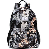 Original Floral Leaf Travel Backpack,Waterproof Gym Backpack Suitable for Travel,Gym,School,Shopping,Yoga,Hiking,Beach (I)
