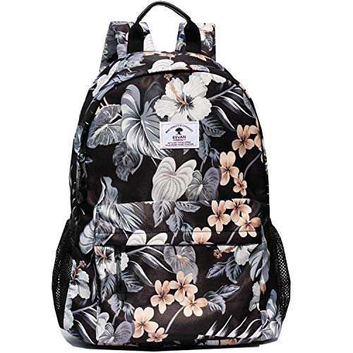 Original Floral Leaf Travel Backpack,Waterproof Gym Backpack Suitable for Travel,Gym,School,Shopping,Yoga,Hiking,Beach (I)