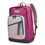 American Tourister Keystone Backpack Purple/Beige/Blue