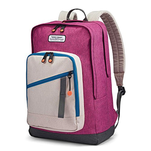 American Tourister Keystone Backpack Purple/Beige/Blue