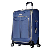 Olympia Tuscany 25 Inch Expandable Vertical Rolling Luggage Case, Denim Blue, One Size