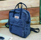 Luckyz Womens Casual Style Lightweight Canvas Backpack School Bag Travel Daypack Medium Handbag