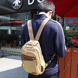 Sling Bag, AUGUR Chest Shoulder Backpack, Casual Canvas Cross Body Backpack for Men Women Travel