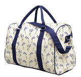 Lavender Decorative Pattern Printed Canvas Duffle Luggage Travel Bag Was_42