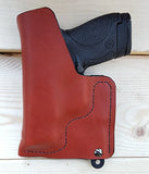 S&W M&P Shield 9Mm 40 Soft Leather Concealed Carry Holster Iwb Tuckable (Will Fit Performance