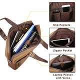 Banuce Waterproof Nylon Laptop Messenger Bag for Men 15.6 inch Business Work Tote Briefcase Slim