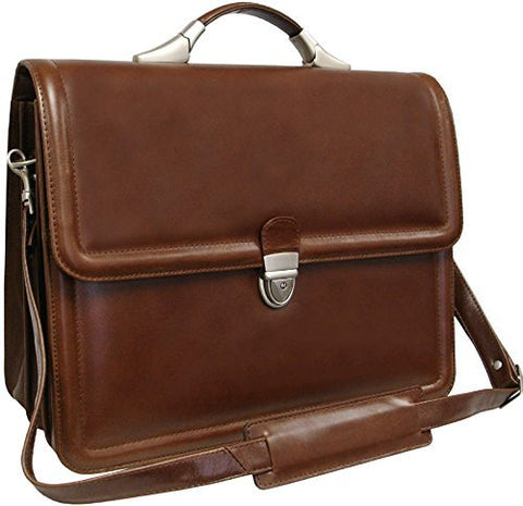 AmeriLeather APC Savvy Leather Executive Briefcase (Brown)
