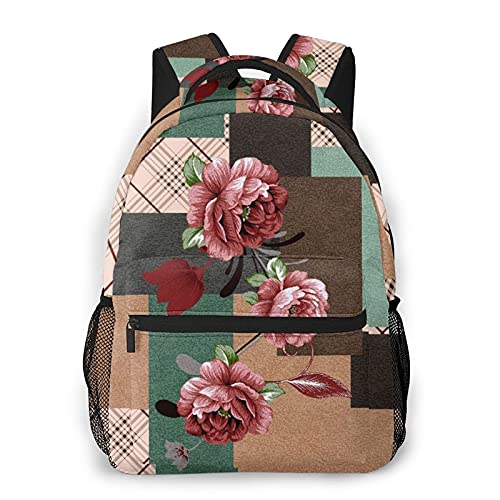 Multi leisure backpack,Silk Scarf Design Fashion Textile, travel sports School bag for adult youth College Students